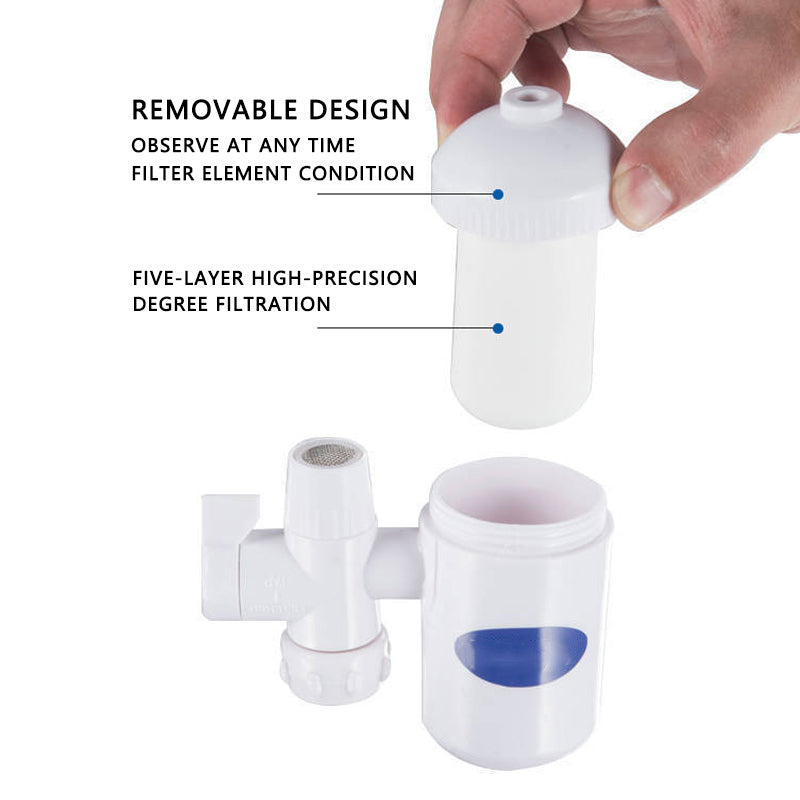 AquaPure Sénégal – Filtre d’Eau Haute Précision pour Robinet (5 Couches de Filtration)